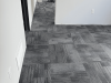 Grey carpet installed in a commercial space